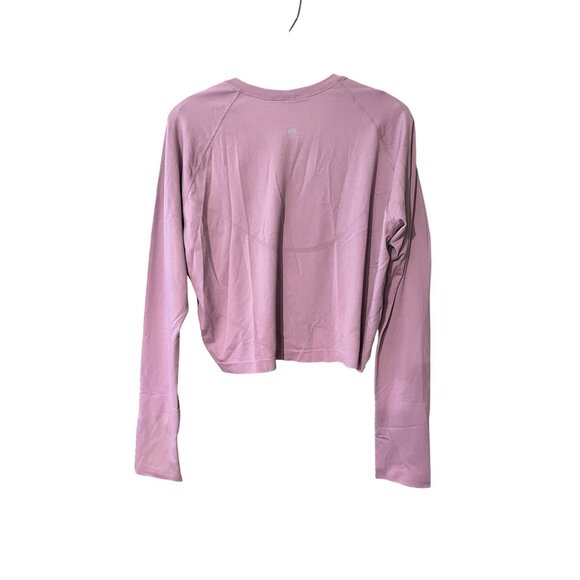 Lululemon Swiftly Tech Cropped Long-Sleeve Shirt 2.0 Rose Blush Size 18 Womens - Picture 3 of 5